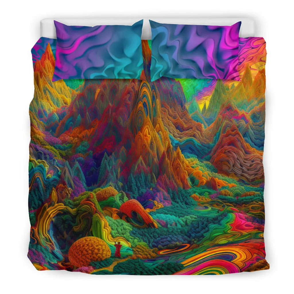 MAGIC MOUNTAIN BEDDING SET | ACIDMATH AI