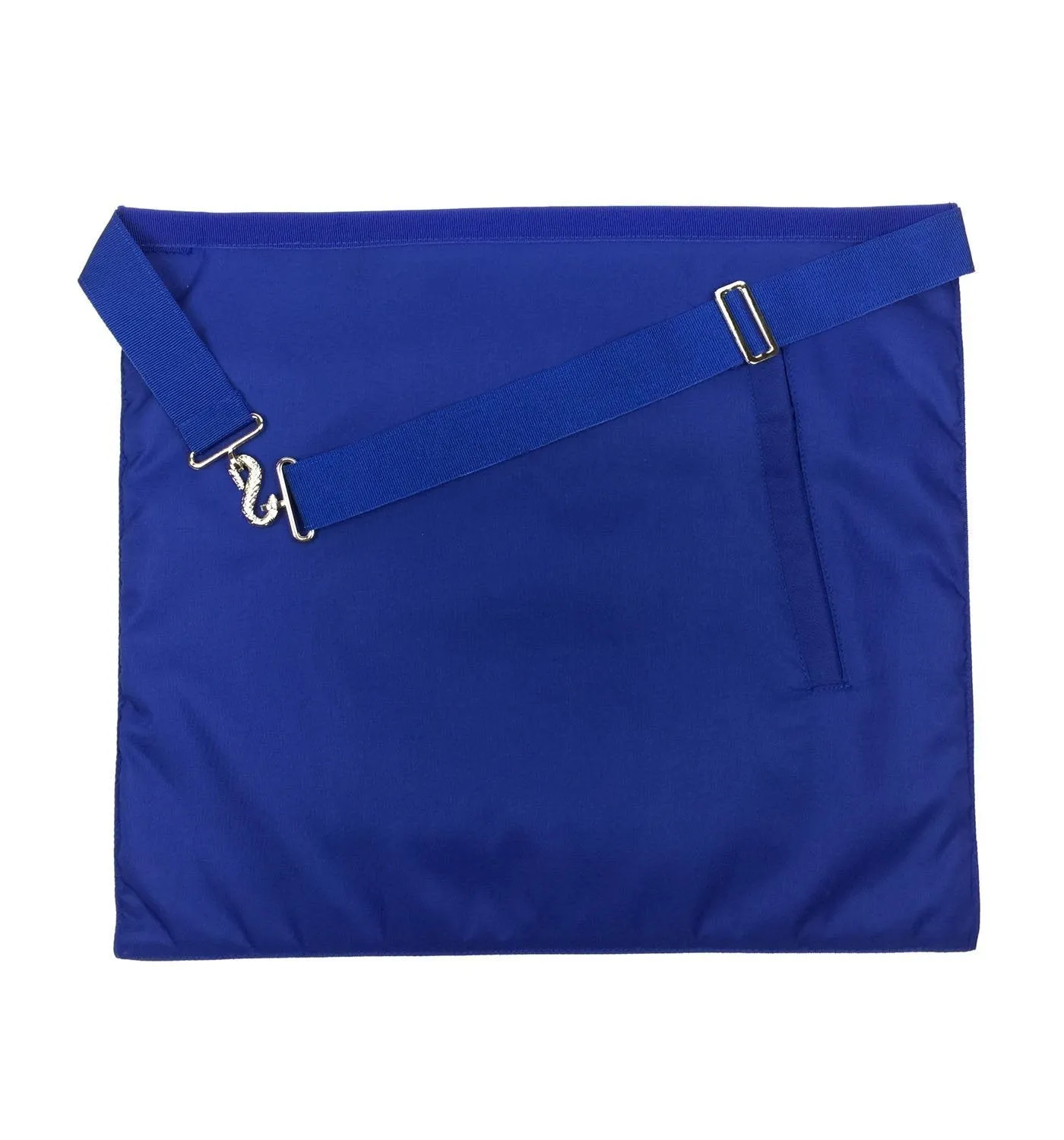 Marshal Blue Lodge Officer Apron - Royal Blue Wreath Embroidery