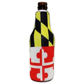 Maryland Flag / Bottle Cooler (With Bottle Opener)