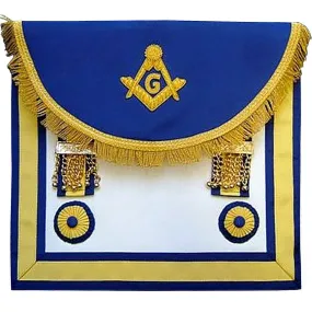 Master Mason Craft Scottish Regulation Apron - Blue Yellow