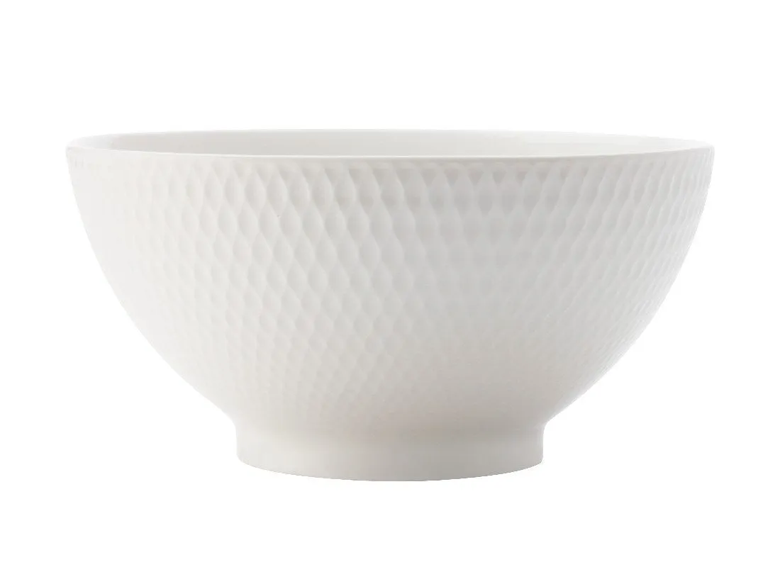 Maxwell & Williams White Basics Diamonds Noodle Bowl 20cm