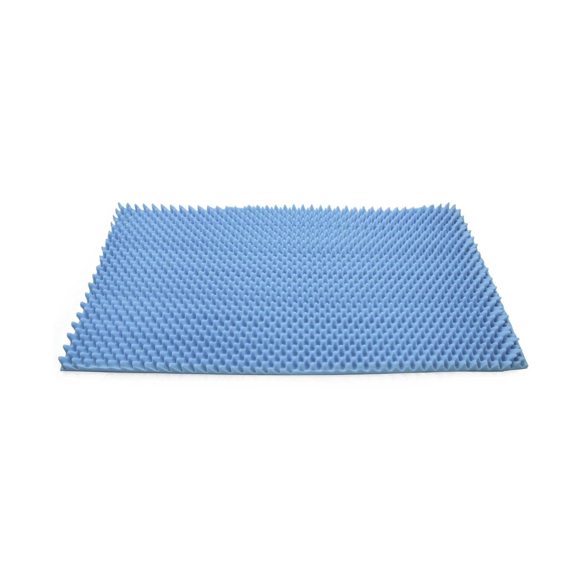 McKesson 136-28520 Mattress Overlay, Convoluted Foam, 72 L X 33 W X 4 H Inch, Blue, 1 Each