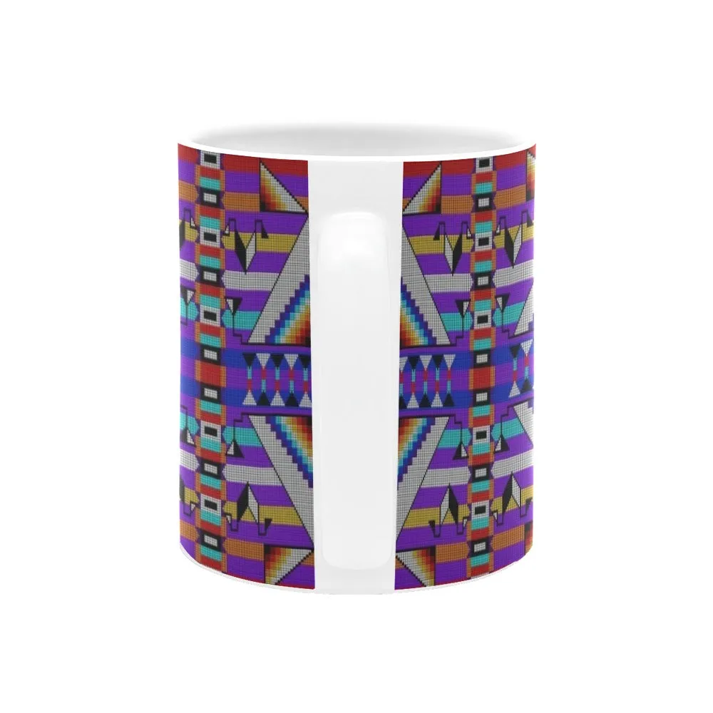 Medicine Blessing Purple White Mug(11OZ)