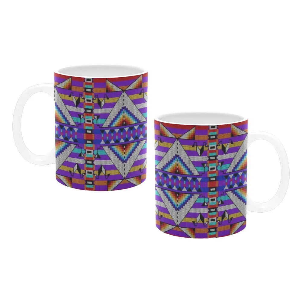 Medicine Blessing Purple White Mug(11OZ)