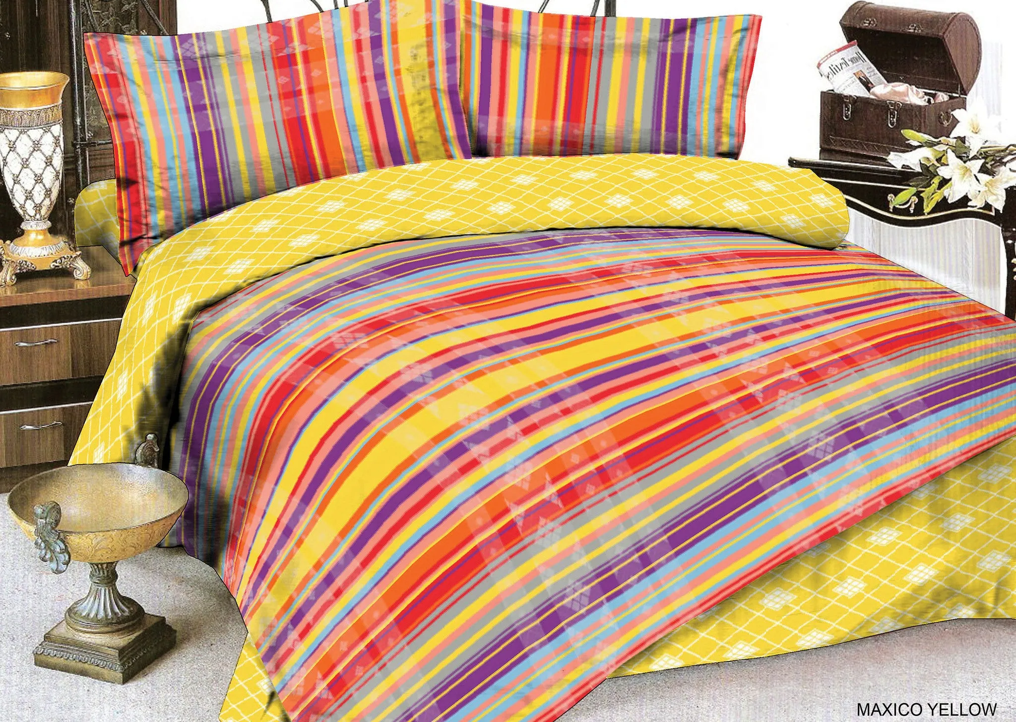 Mexico King Comforter  - Yellow