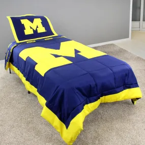 Michigan Wolverines Reversible Cotton Comforter Set