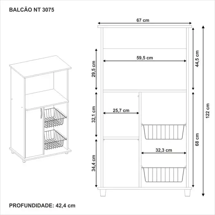 Microwave Kitchen Cabinet For Oven Multipurpose Rack By Miza