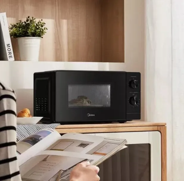 Midea MMO-MM920MZ(BK) Black Solo Microwave Oven, 20L