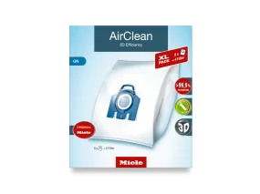 Miele GN XL-Pack AirClean Vacuum Cleaner Bags - 8 pack   2 motor filter   2 exhaust filters