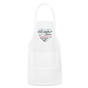 Mommy Heart Wordart Adjustable Apron