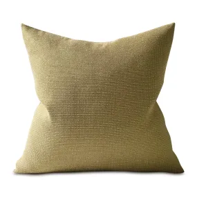 Moss Green Solid Textured Throw Pillow Cover 20x20