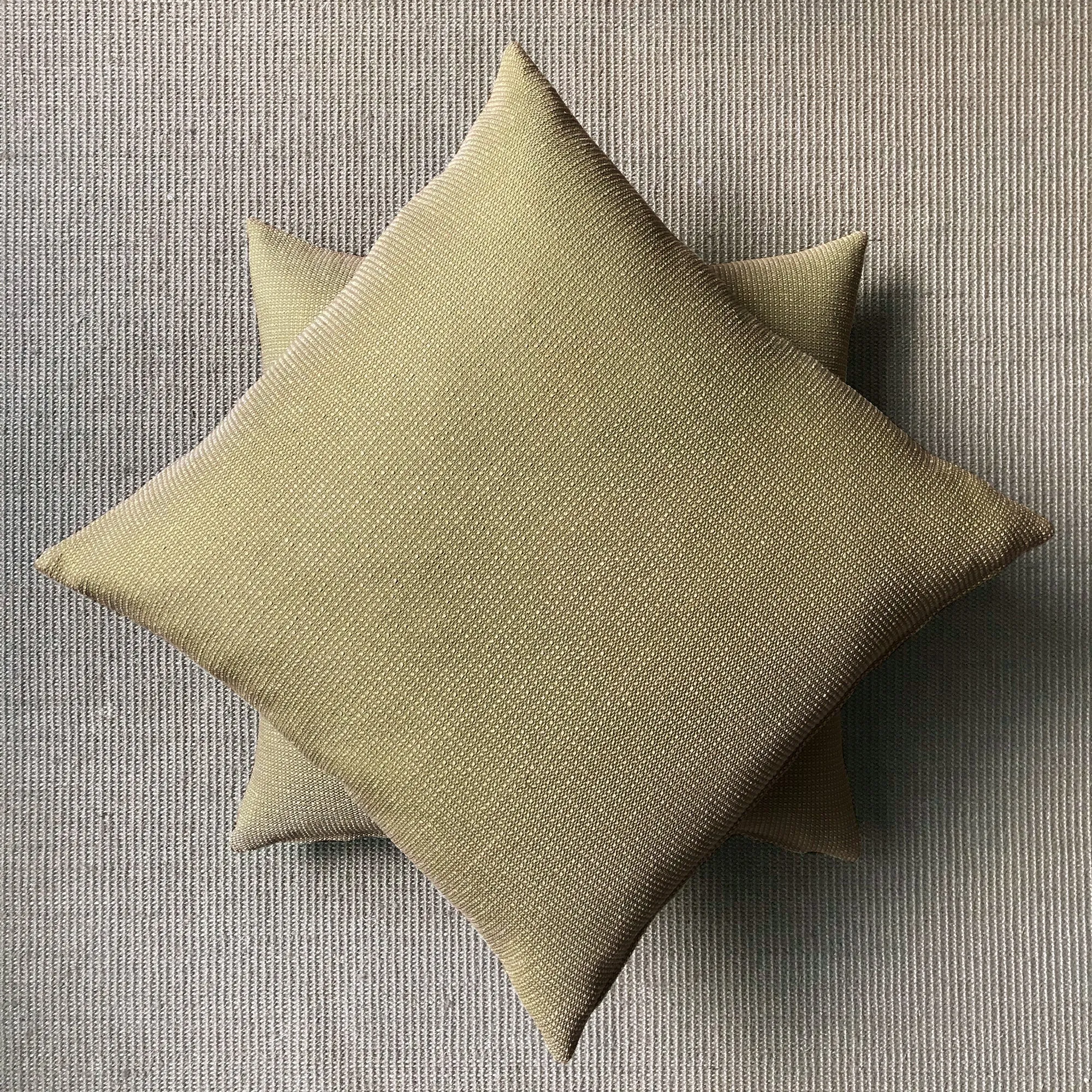 Moss Green Solid Textured Throw Pillow Cover 20x20