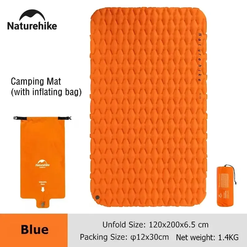 Naturehike Inflatable Camping Mattress – Ultralight Sleeping Mat, Air Bed for Camping 4 Seasons