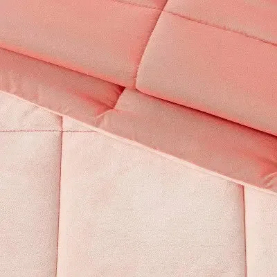 New - Toddler Kids' Comforter Windowpane Velvet Pink - Pillowfort