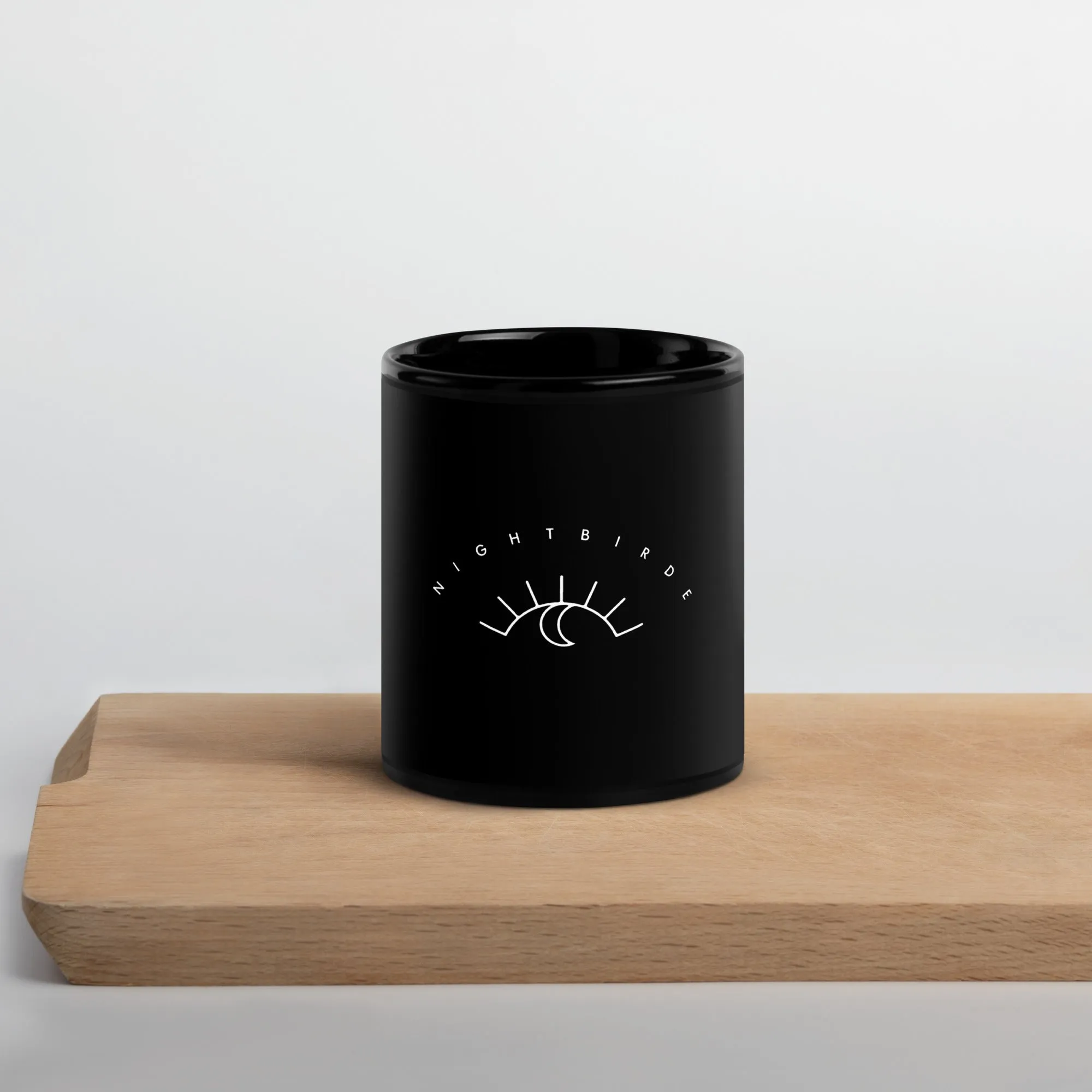 Nightbirde Logo Black Mug