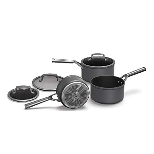 Ninja ZEROSTICK Premium Cookware 3-Piece Saucepan Set (New)