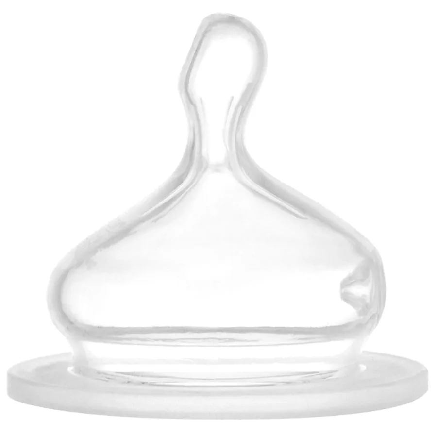 Nip Wide Neck Glass Bottle With Silicone Teat-M 240ml Girl Deer