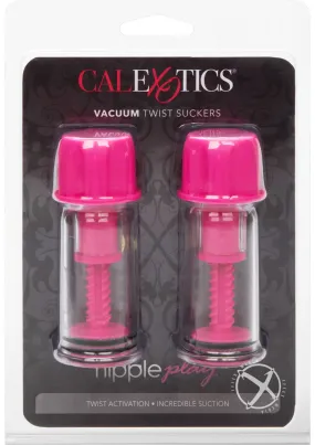 Nipple Play Vacuum Twist Suckers Pink