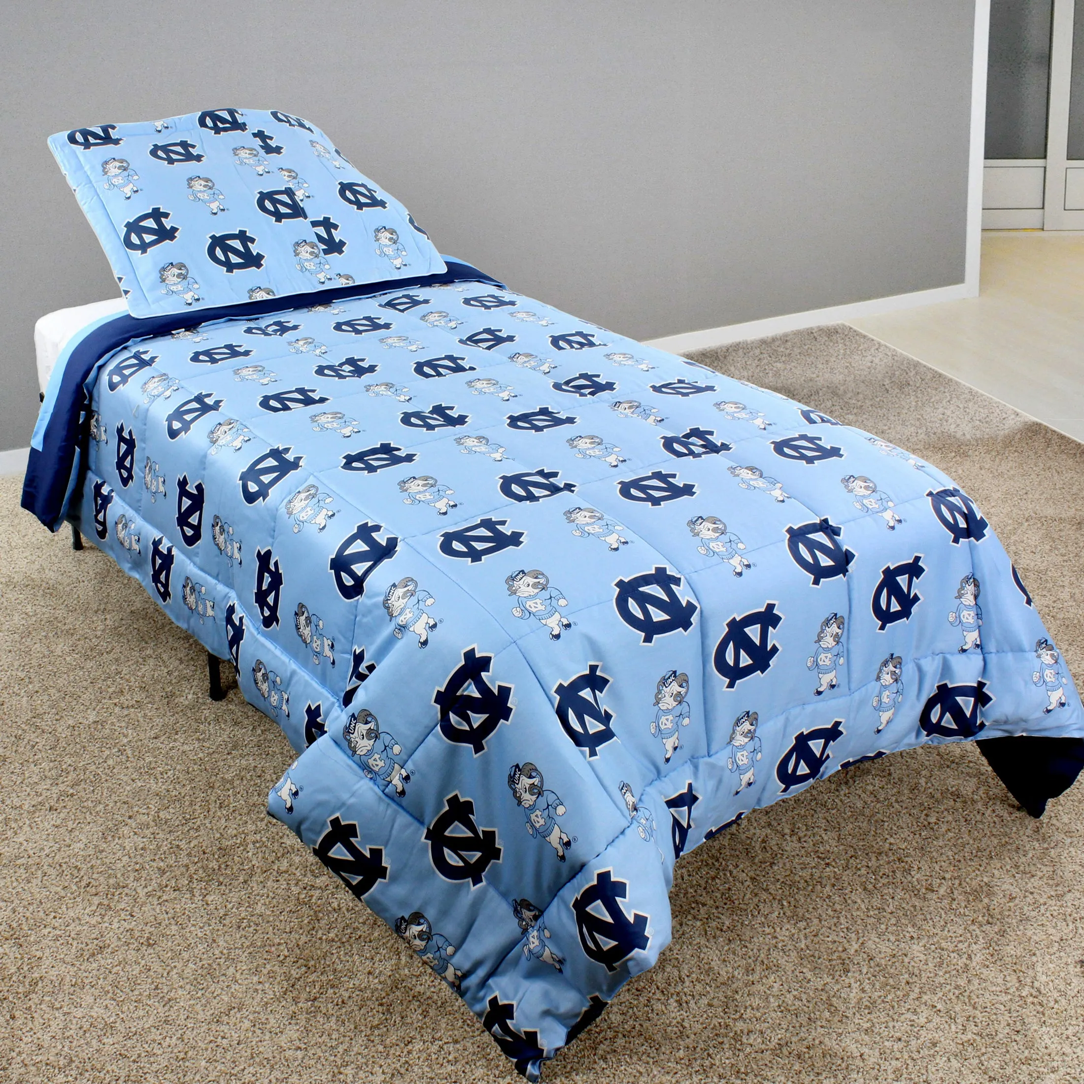 North Carolina Tar Heels Reversible Cotton Comforter Set