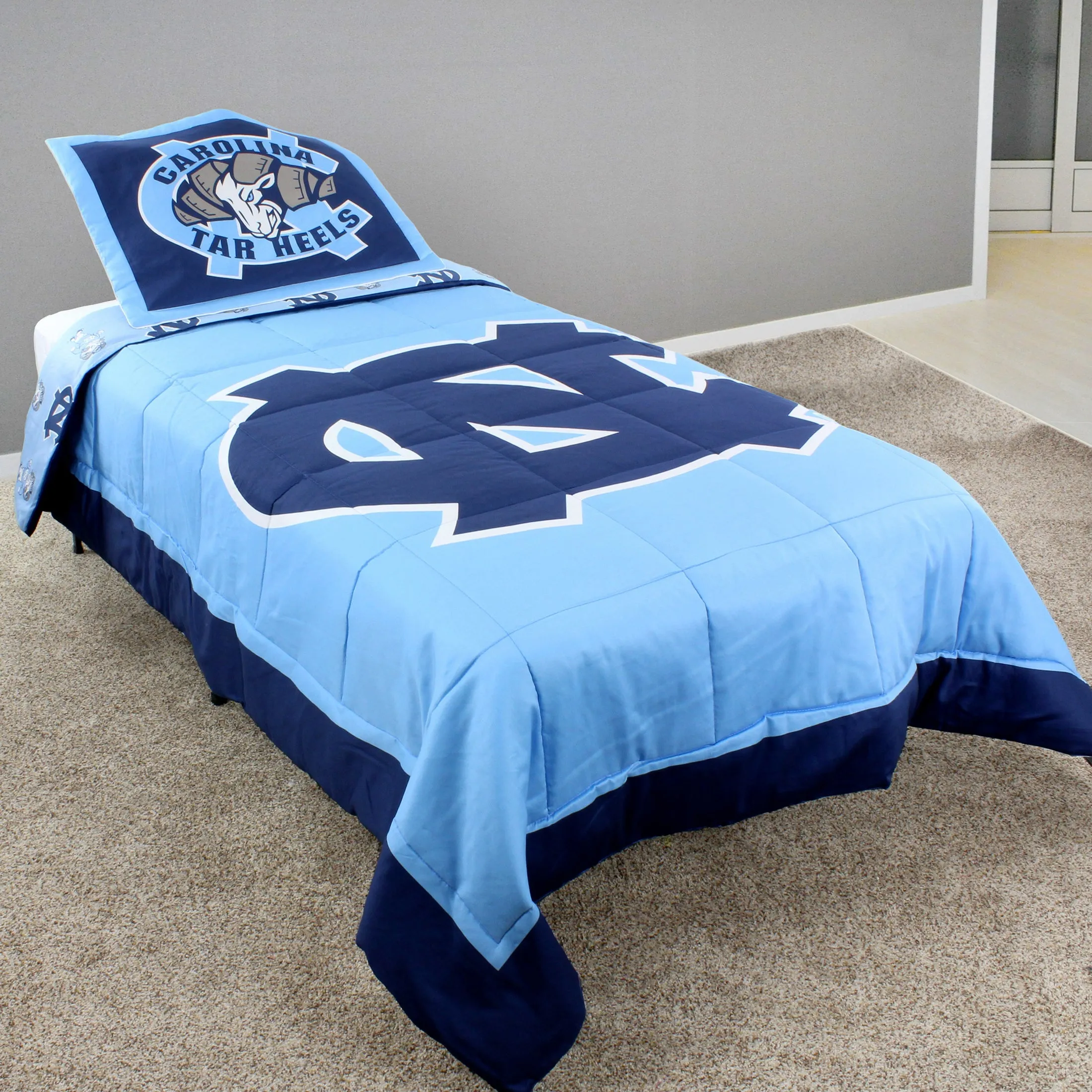 North Carolina Tar Heels Reversible Cotton Comforter Set