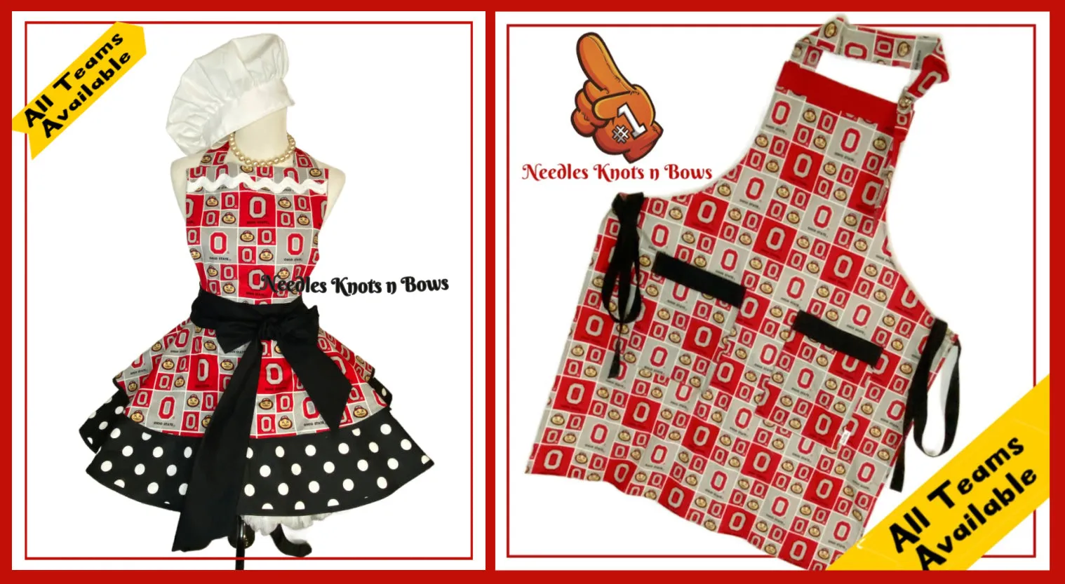 Ohio State Buckeyes Men's Womens Apron