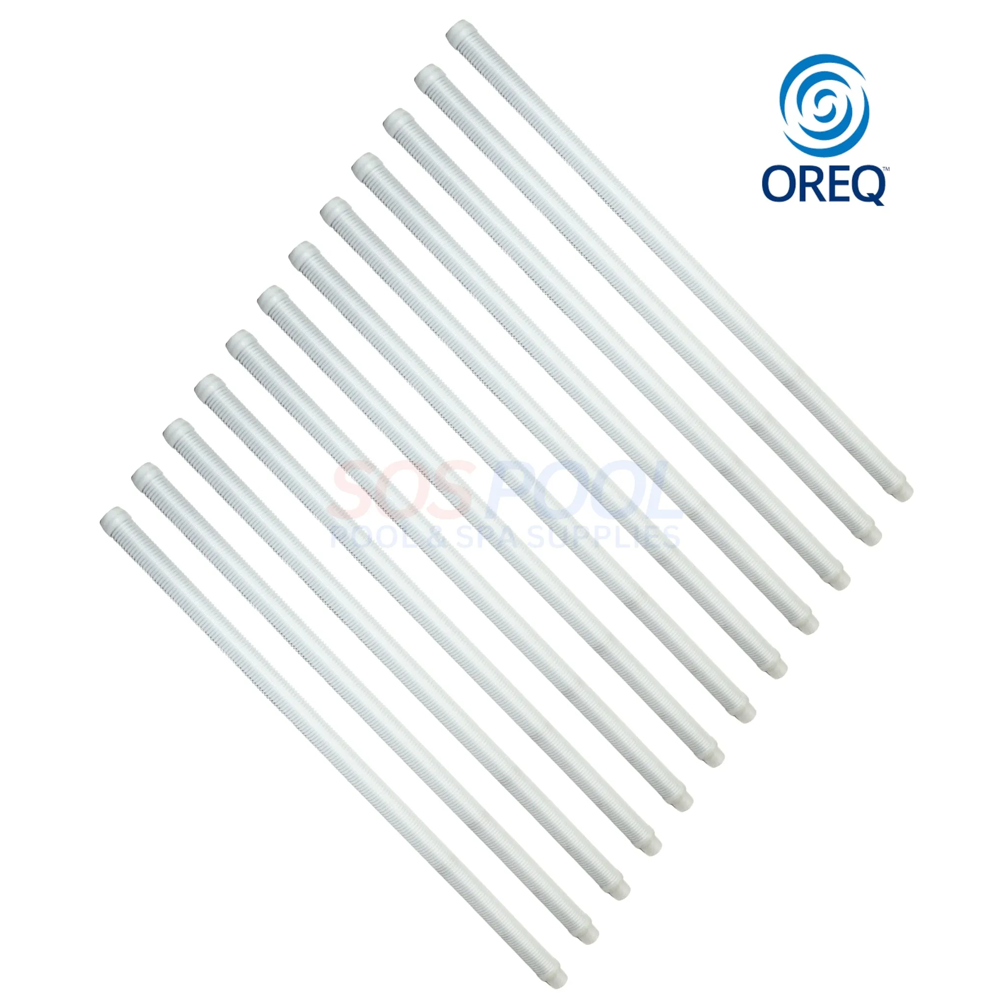 OREQ Sectional Connector Hose For Automatic Pool Cleaner Vacuum | Clear | 4' Ft | APC204C