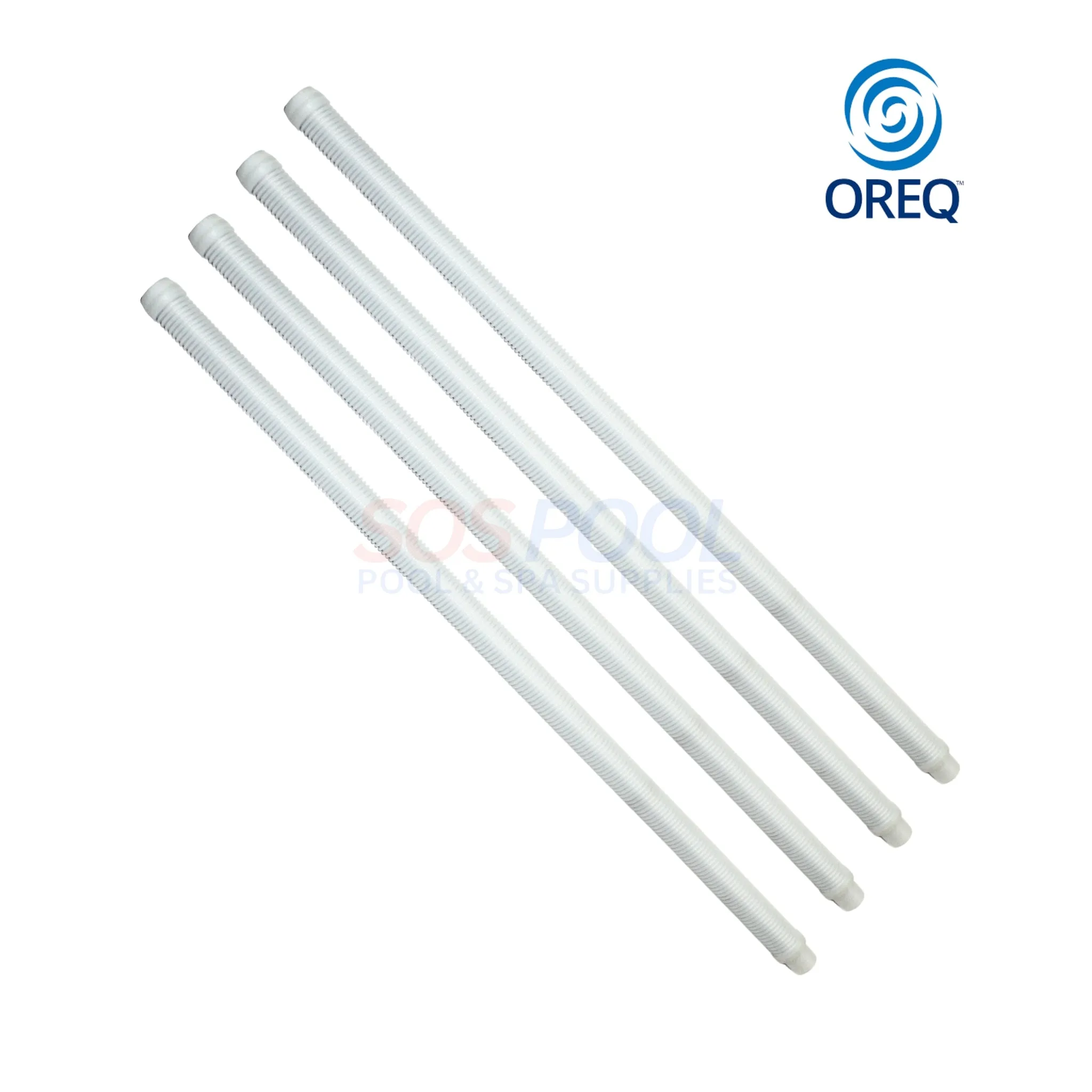 OREQ Sectional Connector Hose For Automatic Pool Cleaner Vacuum | Clear | 4' Ft | APC204C