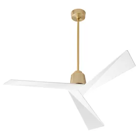 Oxygen DYNAMO Ceiling Fan with Remote - Modern, Contemporary - 54 Inch - Damp Rated - 6 Speeds - Reversible with Remote