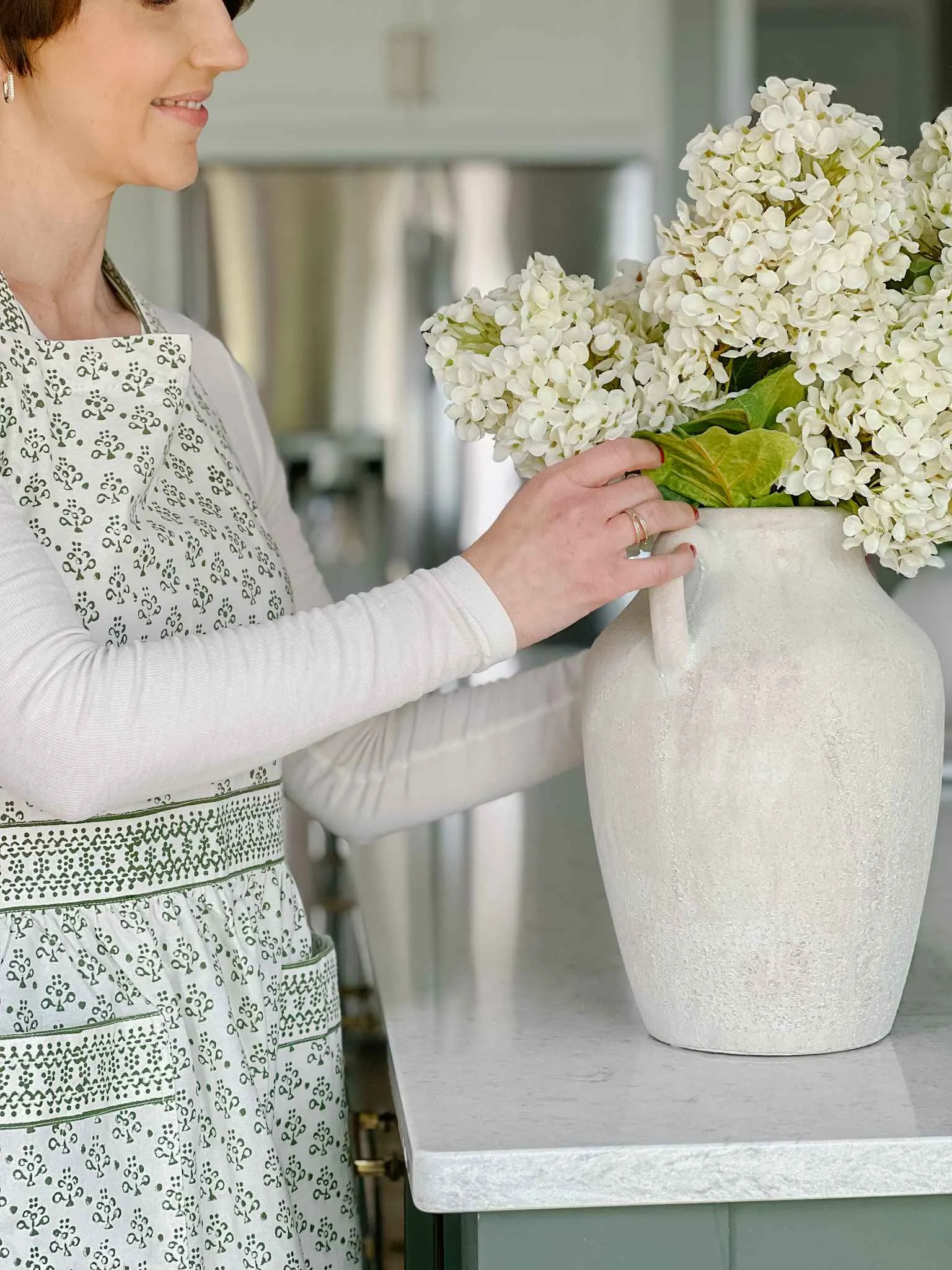 Phlox Green Apron