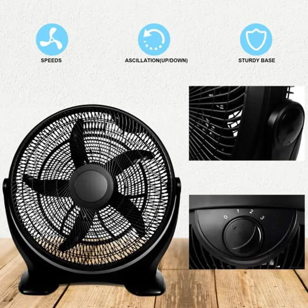 Plastic Floor Fans Quiet-20inch