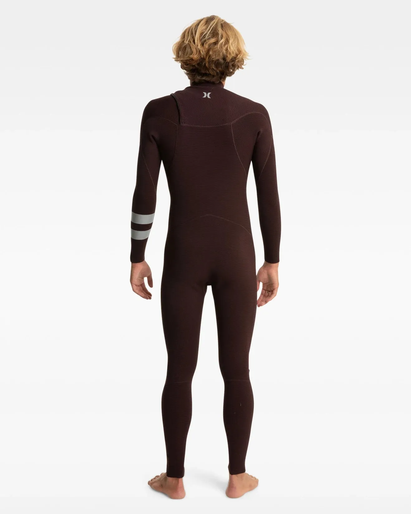 Plus 3/2mm Hurley Mens Wetsuit Steamer - Black/Mahogany