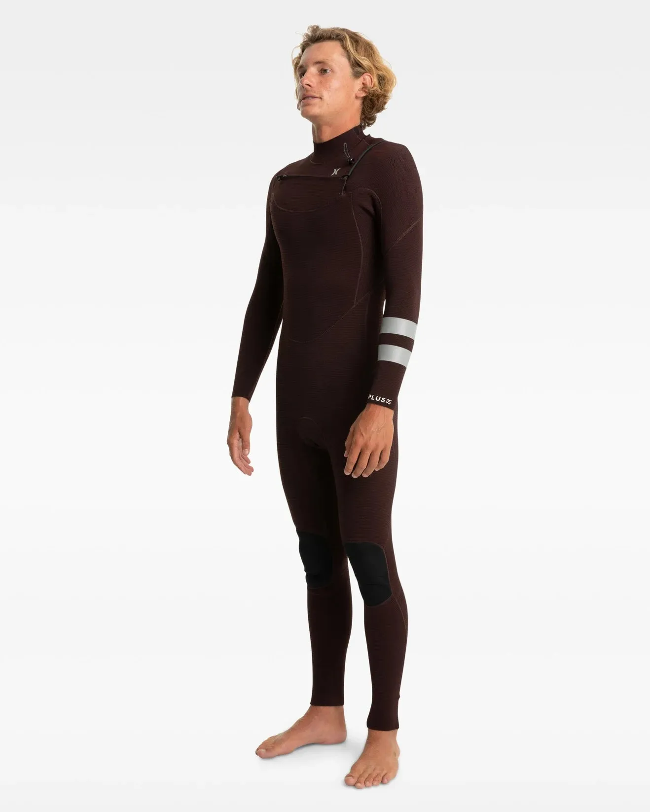 Plus 3/2mm Hurley Mens Wetsuit Steamer - Black/Mahogany