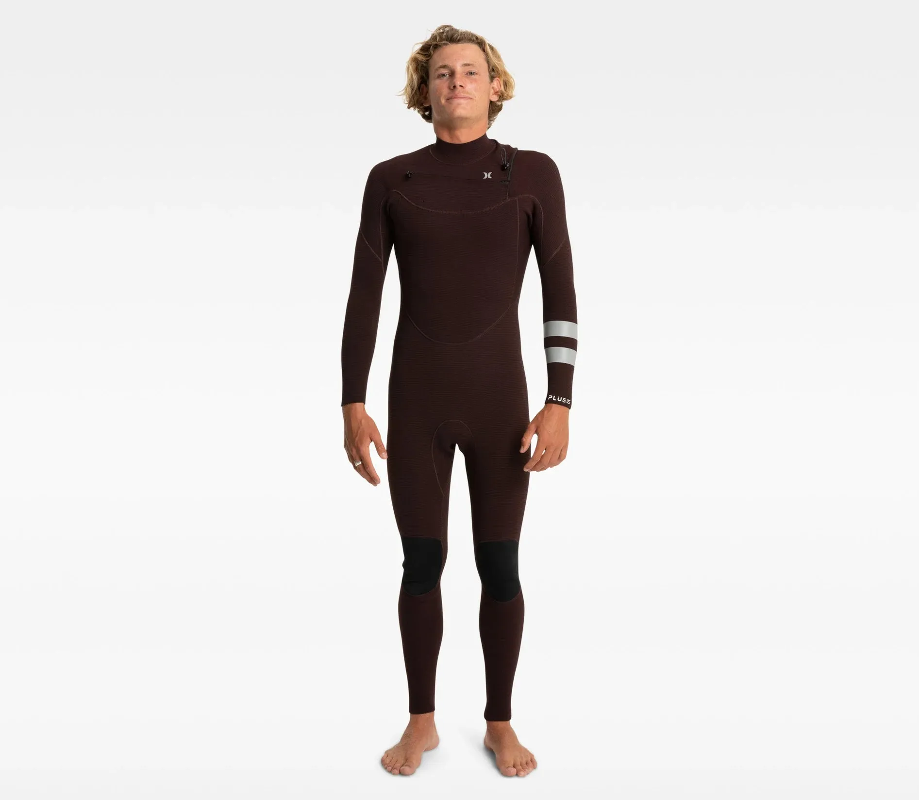 Plus 3/2mm Hurley Mens Wetsuit Steamer - Black/Mahogany