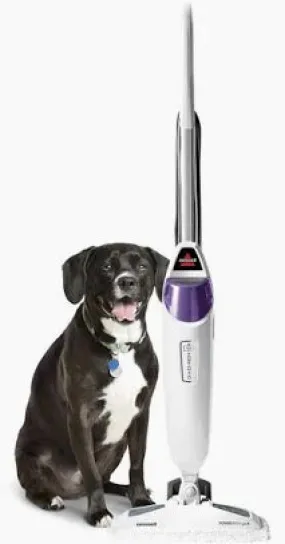 Power Fresh Pet Steam Mop Hard Floor Steam Cleaner - White