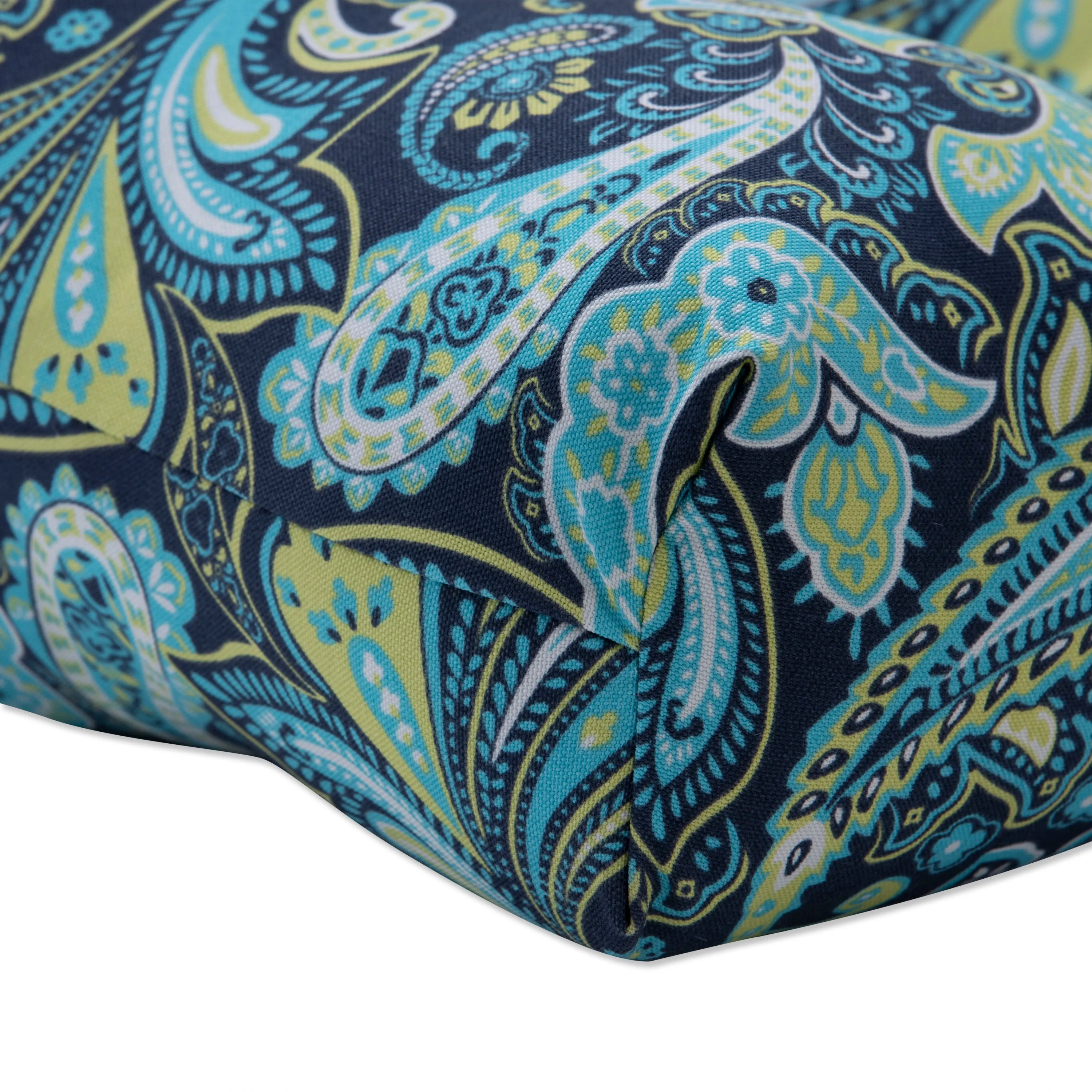 Pretty Paisley Navy Reversible Chair Pad (Set Of 2)