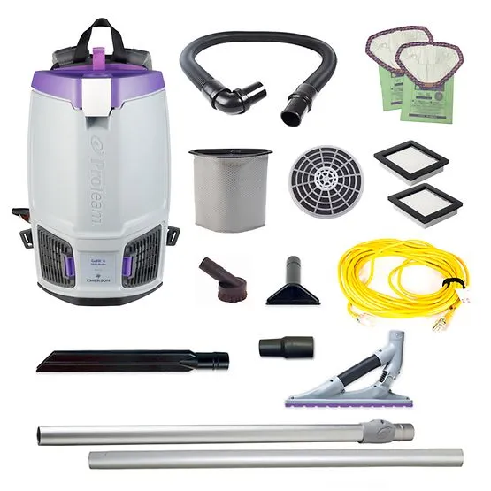 ProTeam GoFit 6 Qt. Backpack Vacuum w/ ProBlade Carpet Tool Kit