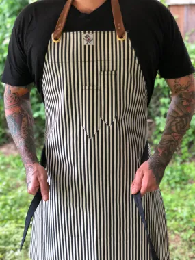 "AnnMarie" denim pinstripe apron