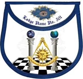 "The Mosaic"  Past Master Masonic Apron