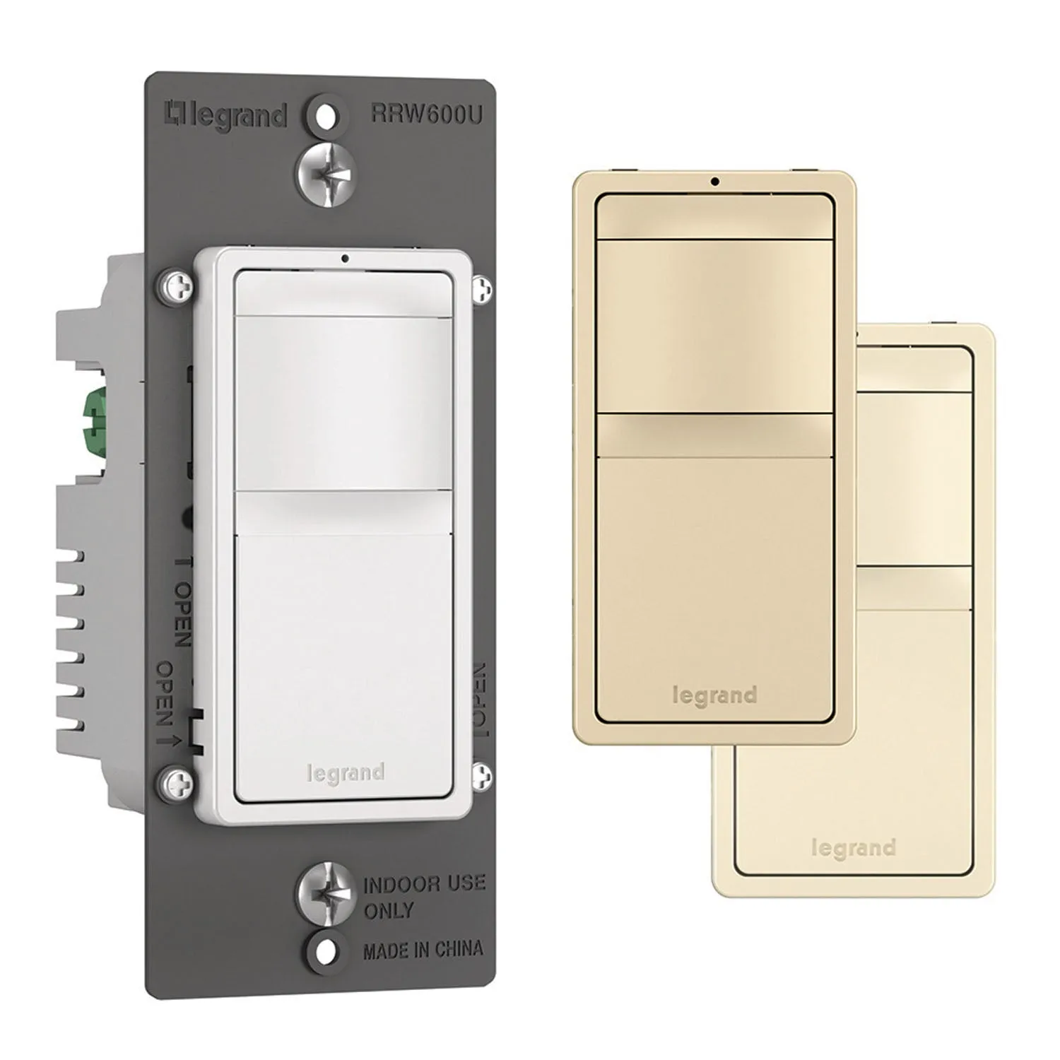 radiant Occupancy Sensor, Single Pole or 3-Way, 600W, 120V, White|Ivory|Light Almond