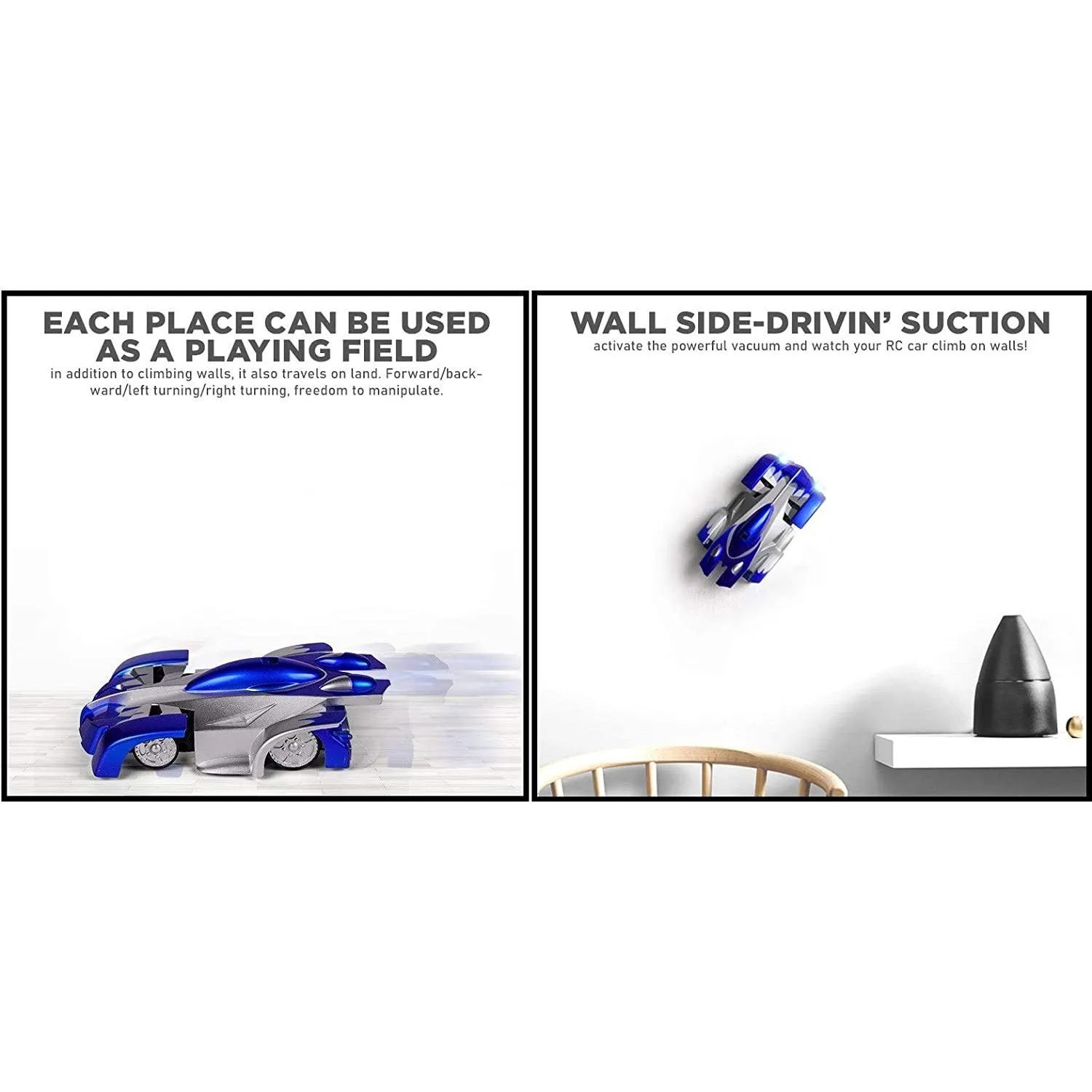 Remote Control Car, Blue Wall Climbing RC Car LED Light