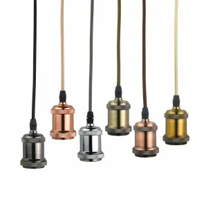 Retro Vintage Pendant Lights - E27/E26 Lamp Holder Socket