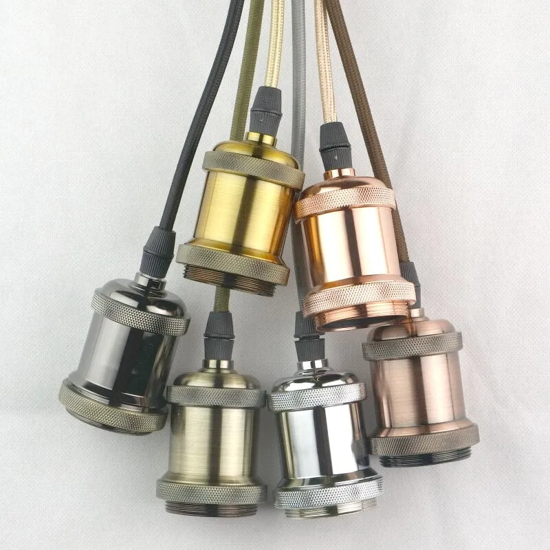 Retro Vintage Pendant Lights - E27/E26 Lamp Holder Socket