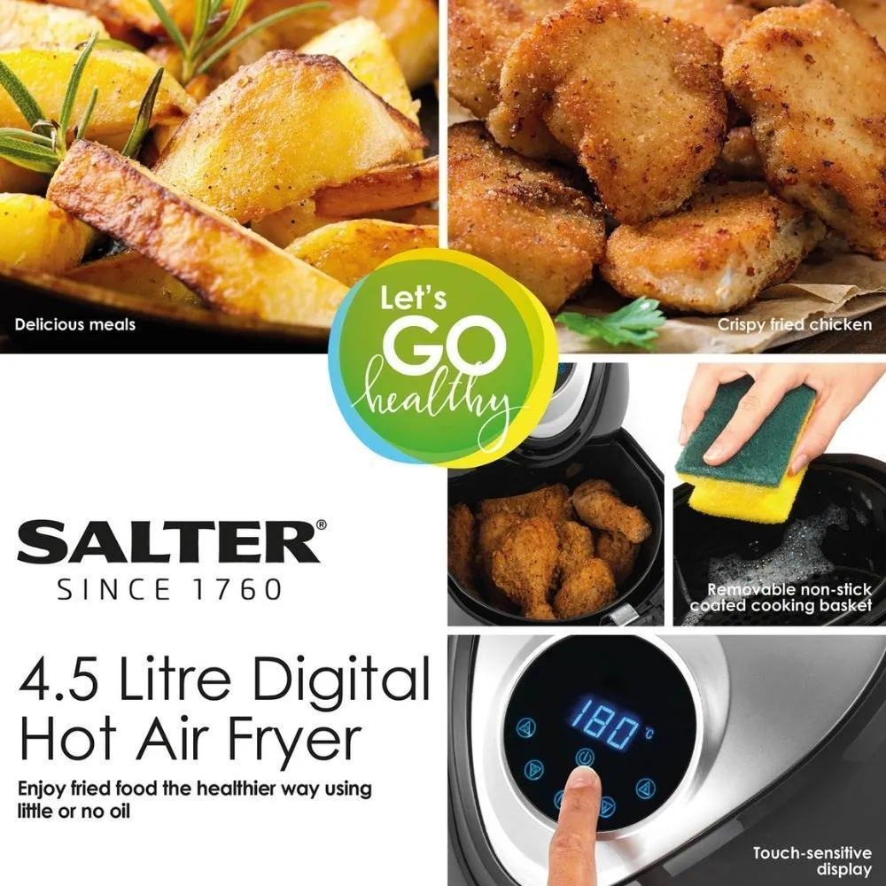 Salter Digital Hot Air Fryer | 4.5L