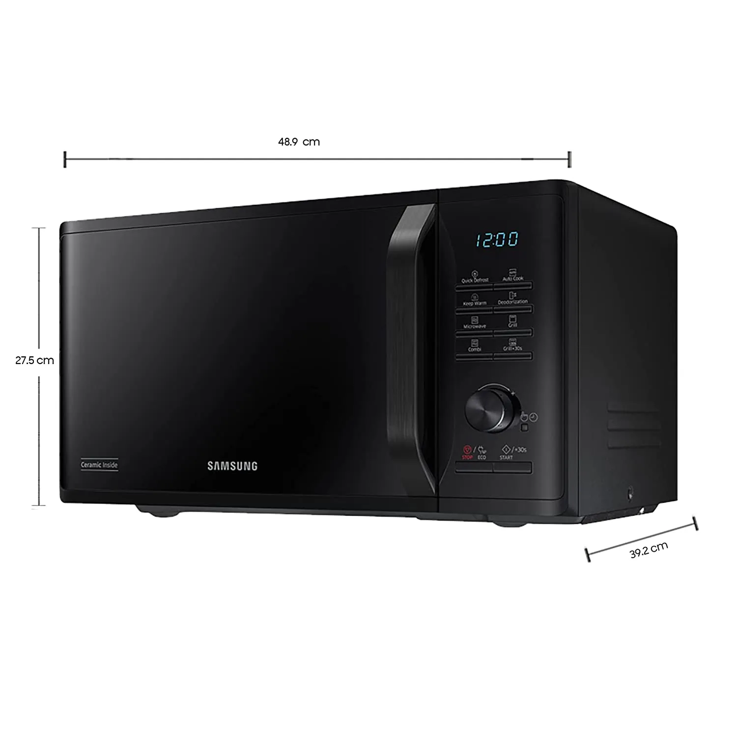 Samsung 23 L Grill Microwave Oven (MG23A3515AK/TL, Black)