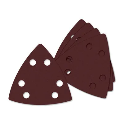 Sandpaper with Vacuum Holes, Triangular, 120-Grit, 5-Pk.