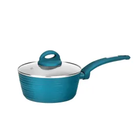 Saucepan Pot With Lid -  Non-Stick Stylish Kitchen Cookware With Light Gray Inside And Green Outside (Works With Model: Nccw12Gr)