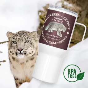 Save the Snow Leopard, Travel mug with handle