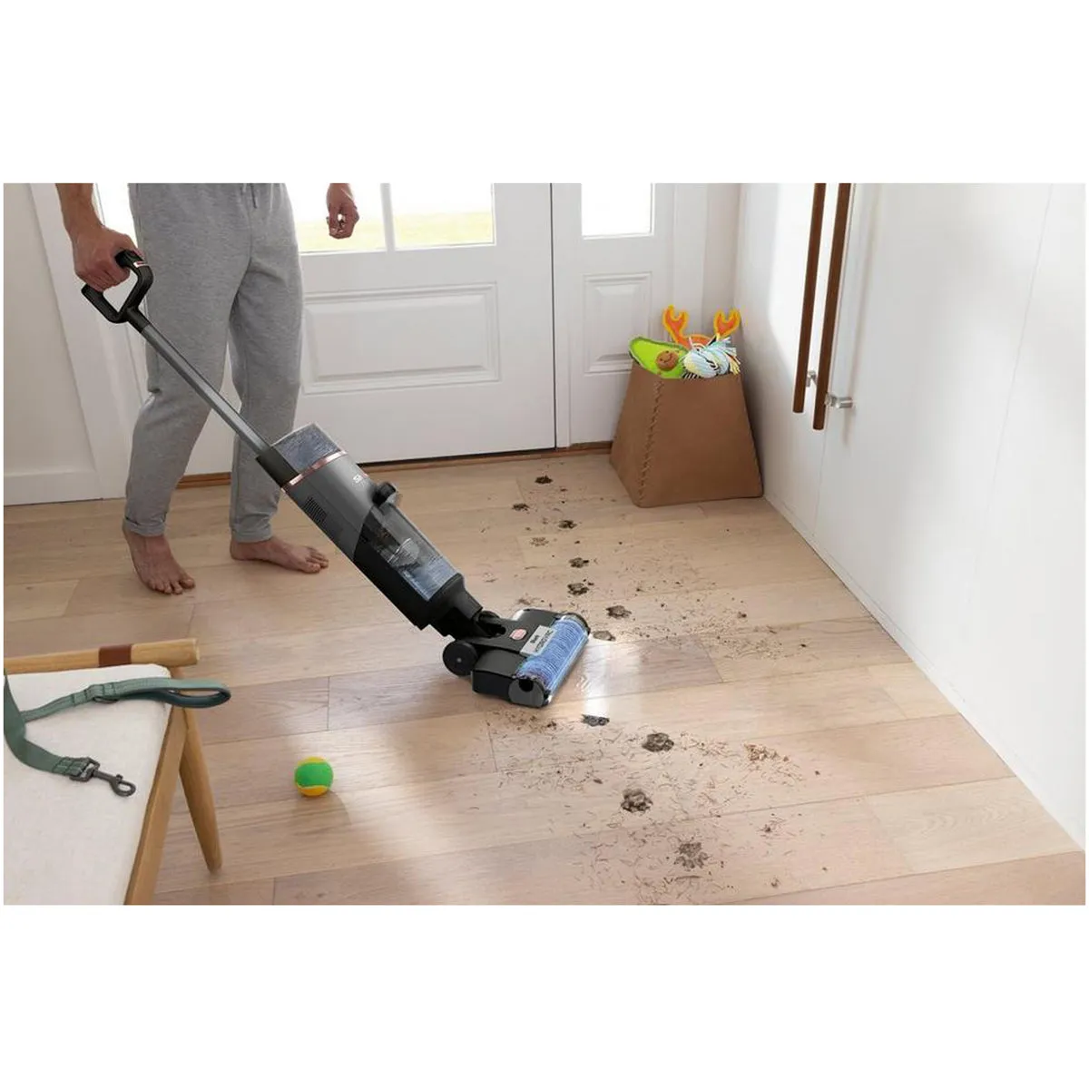 Shark WD210UK HydroVac Cordless Hard Floor Cleaner Charcoal Grey