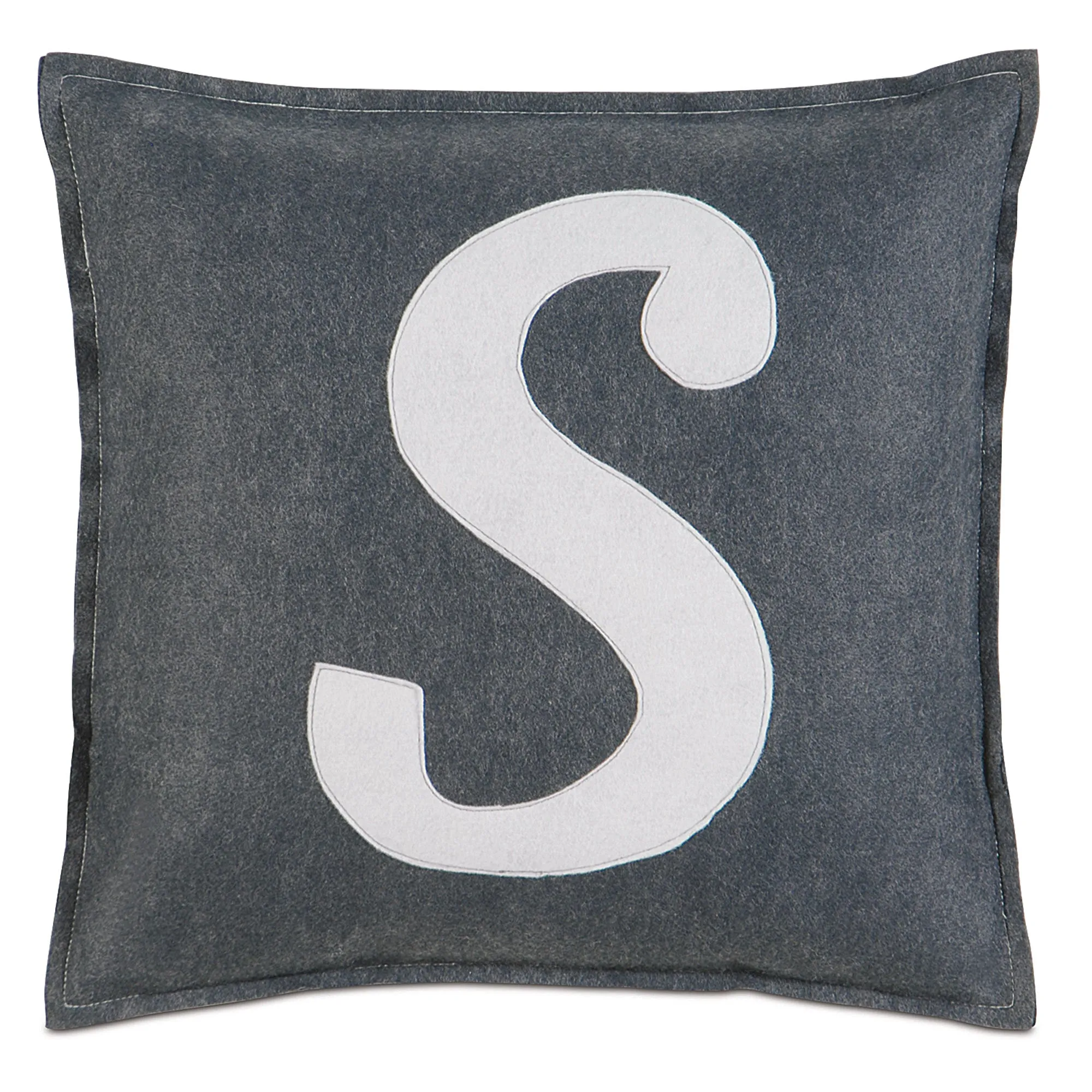 Spell It Out "S" Throw Pillow Cover 16x16