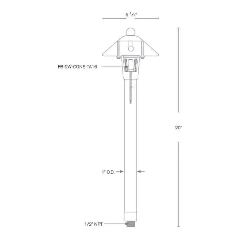 SPJ Lighting SPJ-HPL-5 2W LED Pathway Light 12V